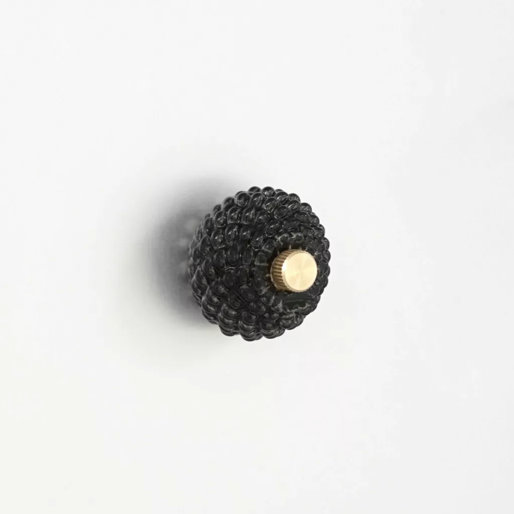 Koumbi ceramic door knobs star coral spiral 3D printed Brussels Studio Minimetre